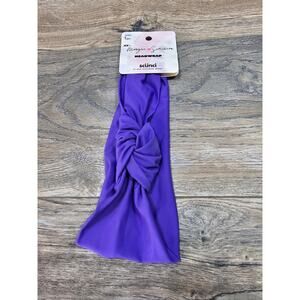 Scunci Morgan Simianer Hair knotted Head Band hair accessory purple